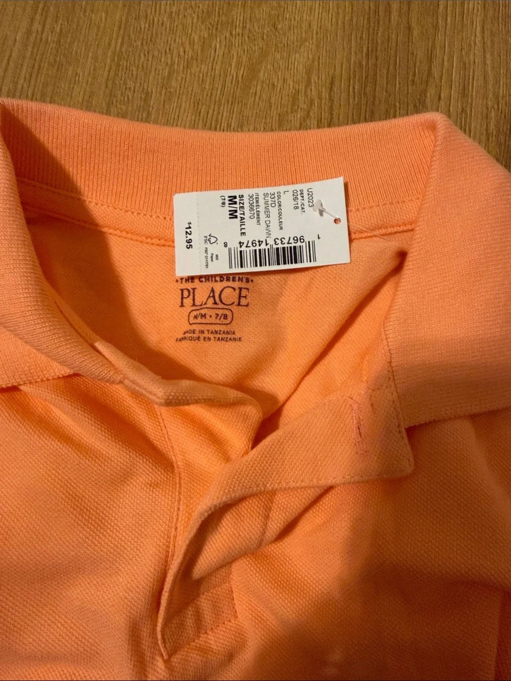 The Children's Place Peach Polo Shirt